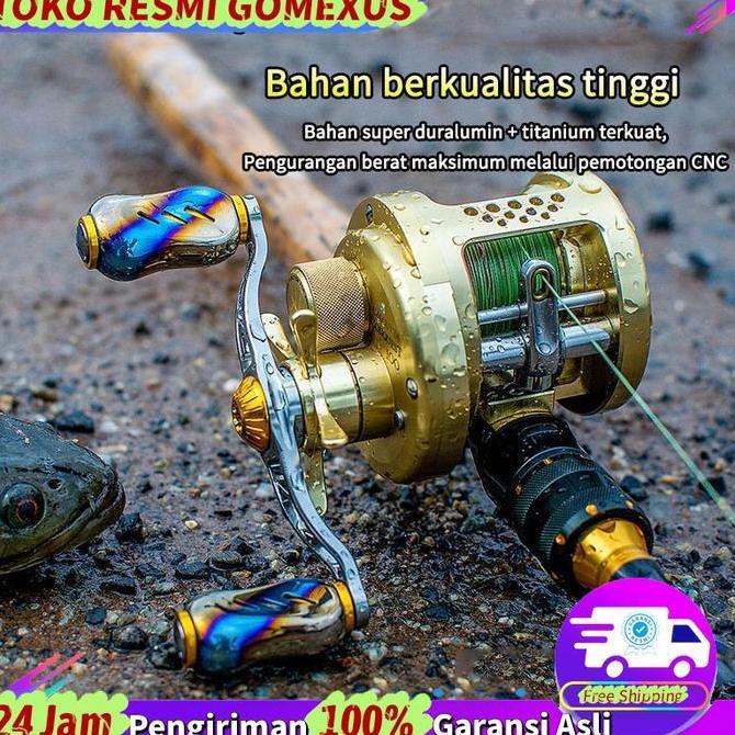 Langsungdapat- Gomexus 100Mm Handle Reel Bc Titanium Casting Reel Handle Free Gift For Daiwa Steez Z