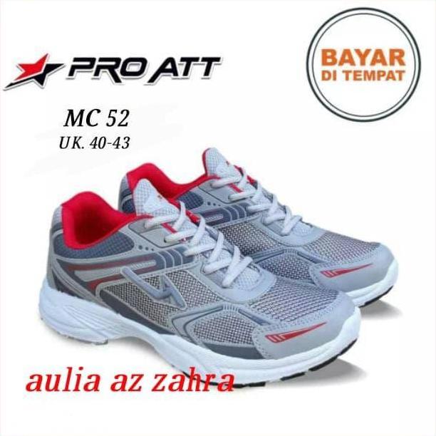 Sneaker / Running / Badminton Sepatu olahraga Pro ATT MC 52 Abu merah