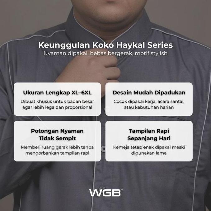 WGB Koko Panjang Haykal Series Pria Big Size Ukuran Jumbo XXL - Prime Series