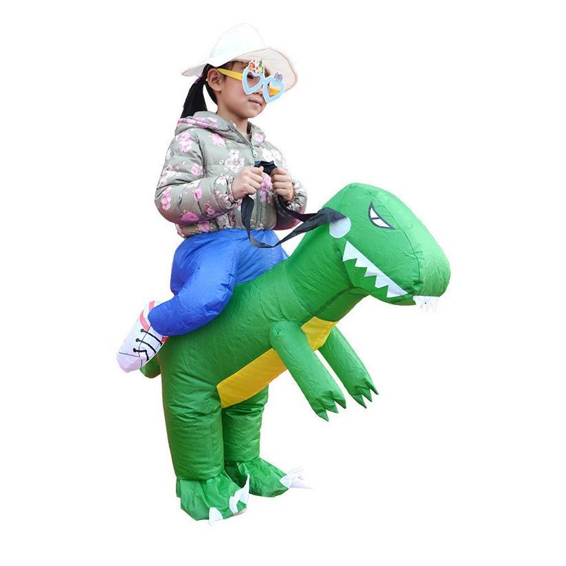 Kostum Dino Dinosaurus Anak Dewasa Kostum Dino Pesta Unik Cosplay Ultah Lucu Badut Angin Inflatable