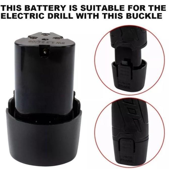 Powerx- Baterai Bor Litium 12 Volt Baterai Bor Electric Cordless Rechargeable, Baterai Ori Batrei 12