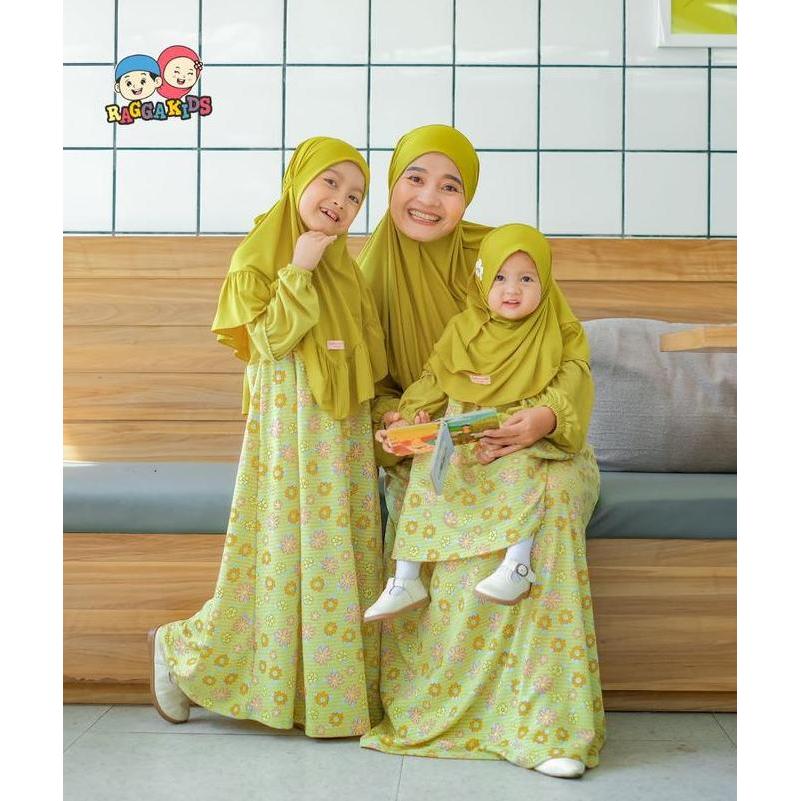 Raggakids gamis anak RG62 lime