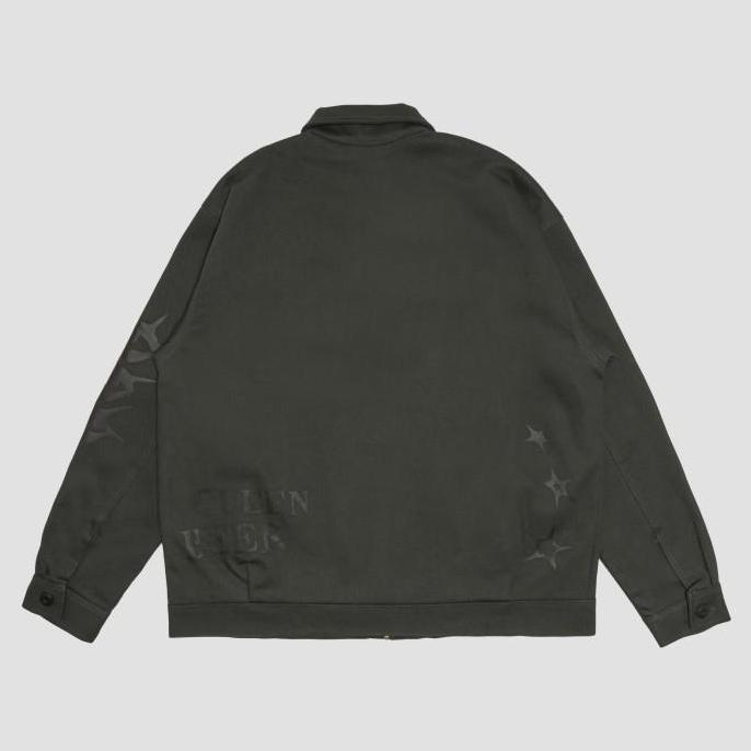 Queenbeer - Canvas Work Jacket Elbert Green terlaris