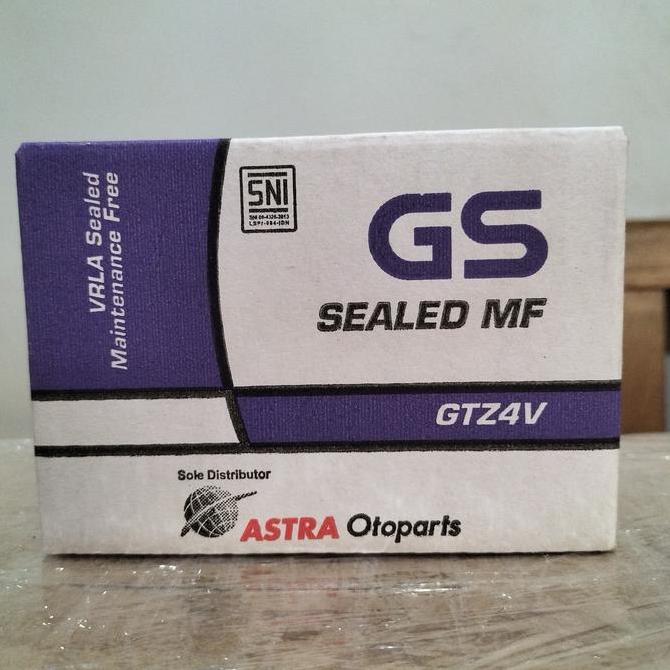 Aki Original GS Astra GTZ4V motor Honda Beat, Vario 110, Scoopy, Revo