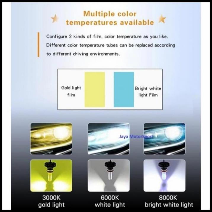 DISKON LAMPU DEPAN MOBIL KATANA SUZUKI LED X3 H11 H4 UNIVERSAL