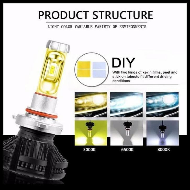 HOT DEAL LAMPU DEPAN MOBIL TOYOTA RAIZE LED X3 H11 H4 UNIVERSAL