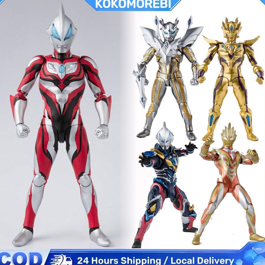Mainan Ultraman Z Zero Shf Ultraman Action Figure  Ultraman Zero Beyond SHF Galaxy Glitter Action Fi