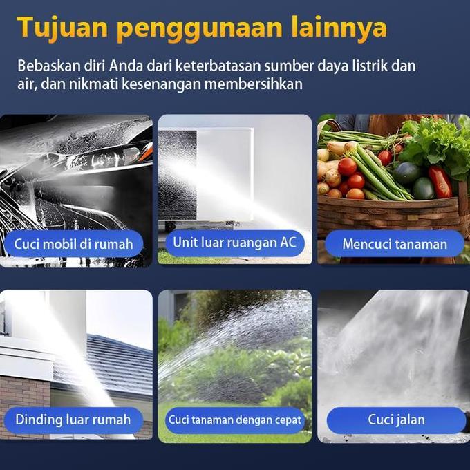 Sale 998V 50000Maa Jet Cleaner Mesin Cuci Motor Pompa Mesin Portable Alat Cuci Mobil Dengan 6-Dalam-
