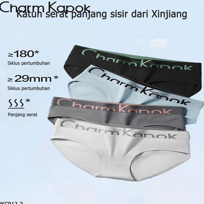 Charm Kapok Celana Dalam Wanita Katun seamless Tidak membekas BKC012-3