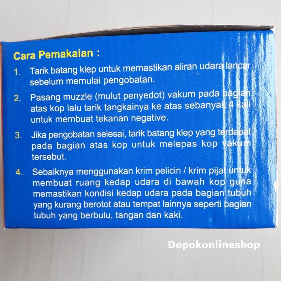FREE ONGKIR KOP ANGIN SET ALAT BEKAM ISI 6 TABUNG COP ALAT TERAPI KESEHATAN TRADISIONAL