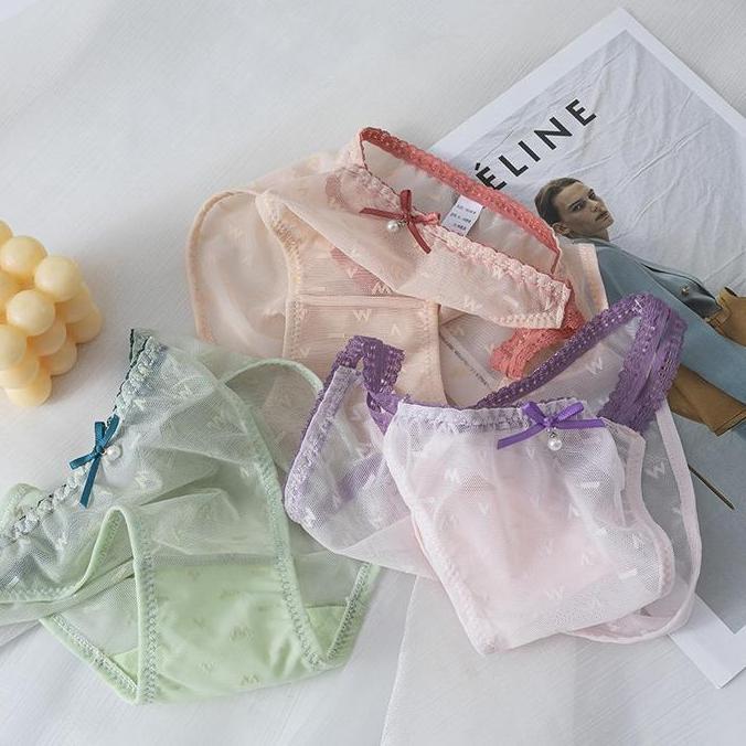 Celana Dalam Wanita Bahan renda model transparan y dan Beragam pilihan warna CD-02