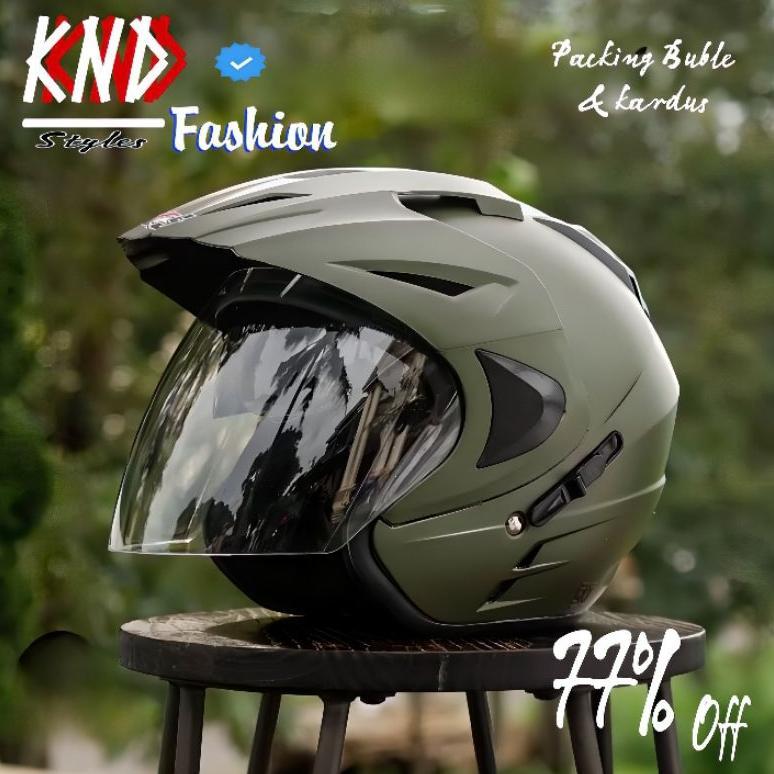 Helm Ink Ykt Double Visor Original SNI  - Helm Premium Dewasa Pria Wanita , Motocycle