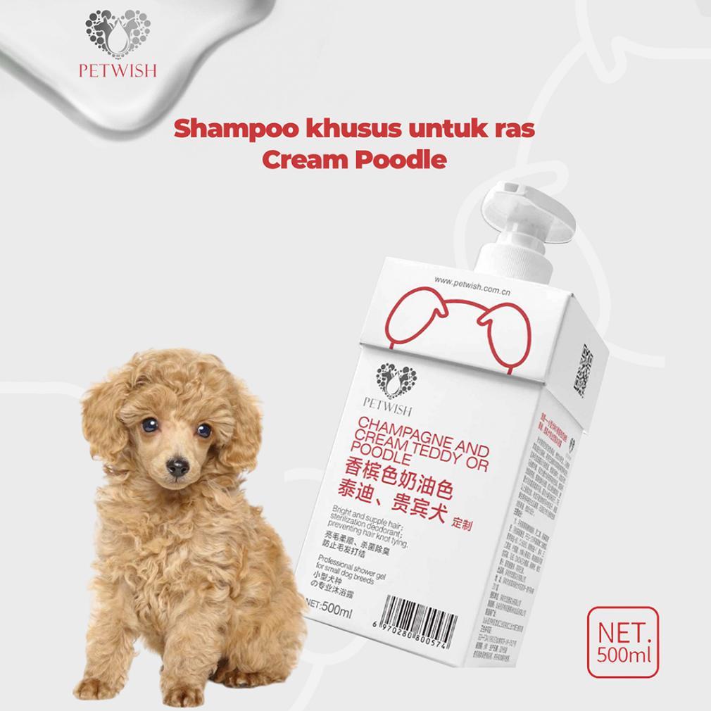 [FX] Petwish Shampo Anjing 500ML - Champagne & Cream Teddy & Poodle
