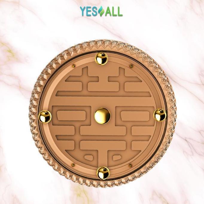 Foodcity- Yesall Rak Kosmetik Aesthetic Tempat Make Up - Amber Gold Aesthetic Tray Aesthetic Rak Ski