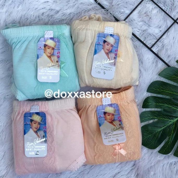 12Pcs CD Celana Dalam Wanita Aksen Renda Katun Motif Dewasa