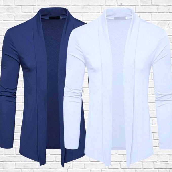 PAKET 2 PCS Kaos Blazer Pria lengan pajang blazer pria Rompi Formal Blazer Santai Blazer Kasual