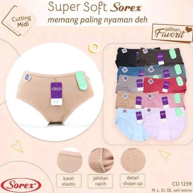 CELANA DALAM WANITA SOREX 1239 LUSINAN