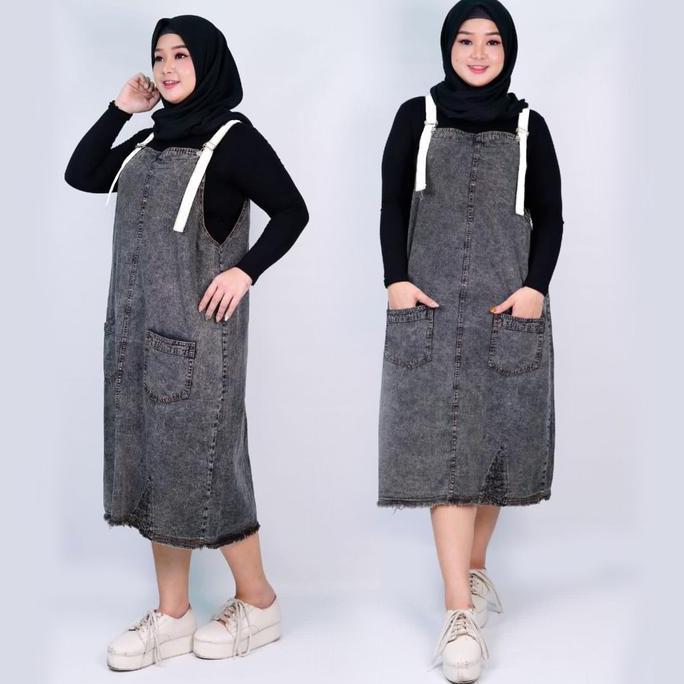 Overall Rok Jeans Annisa Standar & Jumbo