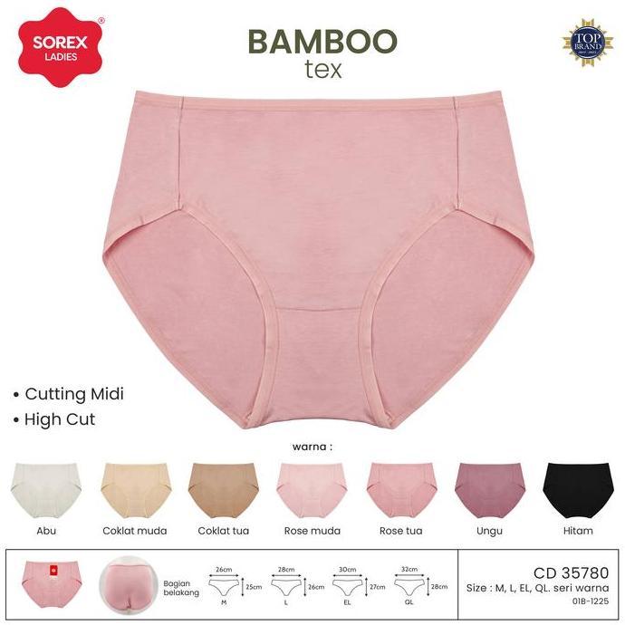 Sorex CD Midi Wanita Bamboo Tex ( Viskosa ) High Cut CD 35780