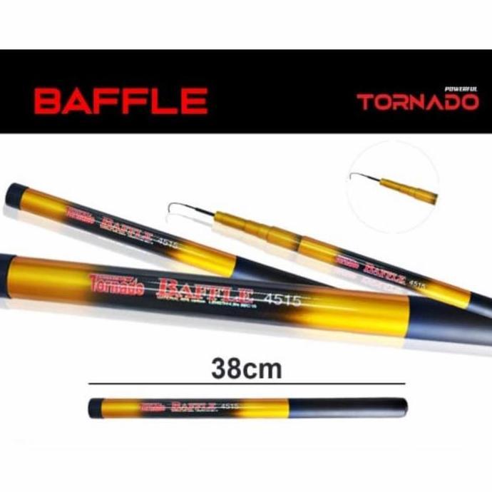 JORAN TEGEK CARBON RUAS PENDEK KAKU TORNADO BAFFLE 180-450 KAKU MURAH