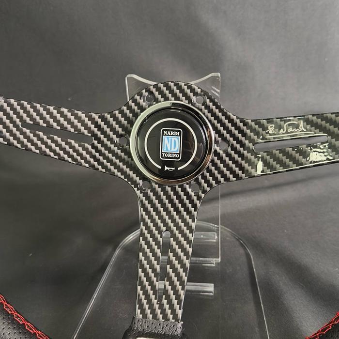 Nardi Stir Racing Mobil Kulit Motif Karbon Semi Celong Premium Universal Original Dan Terpercaya