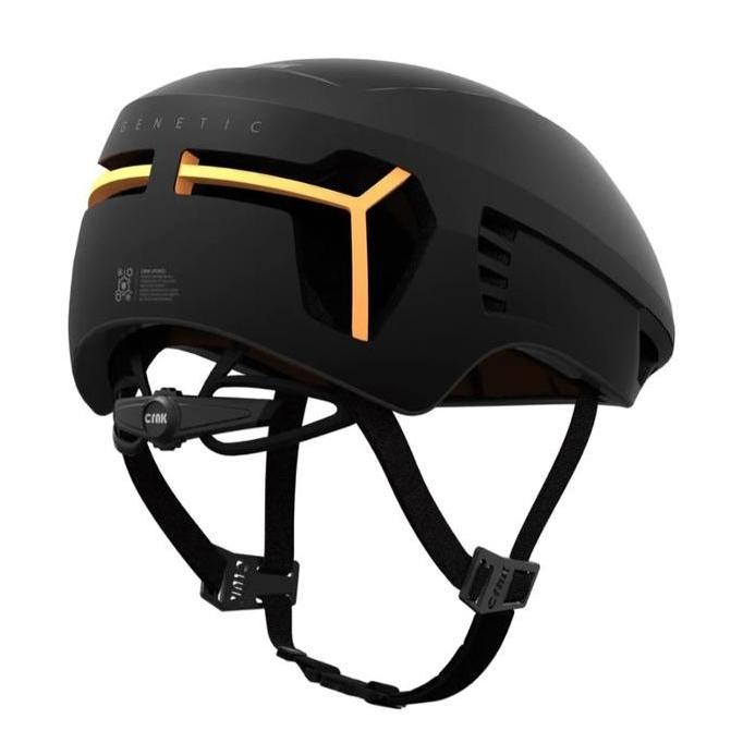 HELM SEPEDA - CRNK GENETIC HELMET - BLACK/ORANGE