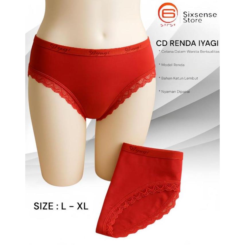 PAKET USAHA 1 LUSIN ( 12 PCS ) CELANA DALAM RENDA WANITA KATUN - DALAMAN WANITA KEKINIAN DEWASA NYAM