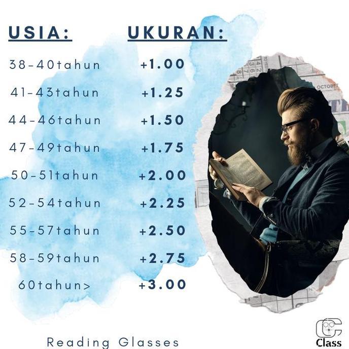 Kacamata Baca Plus 75045 Dove Pria Anti Radiasi Blueray