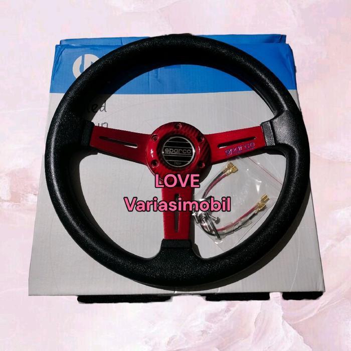 Stir Racing Sparco Mobil Uk 13 Inch Rose Gold, Hitam, Merah, Biru, Kuning Original Dan Terpercaya