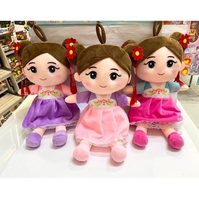 boneka anak perempuan cantik  doll girl cindy hanbok baju korea pretty lucu bagus murah gaun dress (