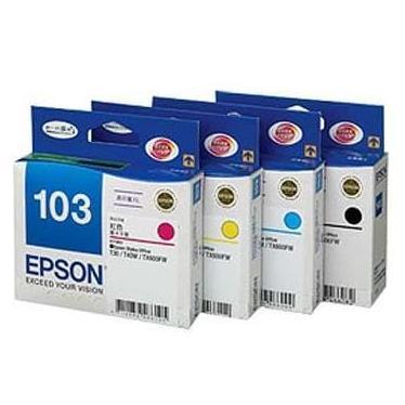 TERBARU - TINTA CARTRIDGE EPSON 103 BLACK+COLOUR ORIGINAL FOR T40W,TX550W,600FW