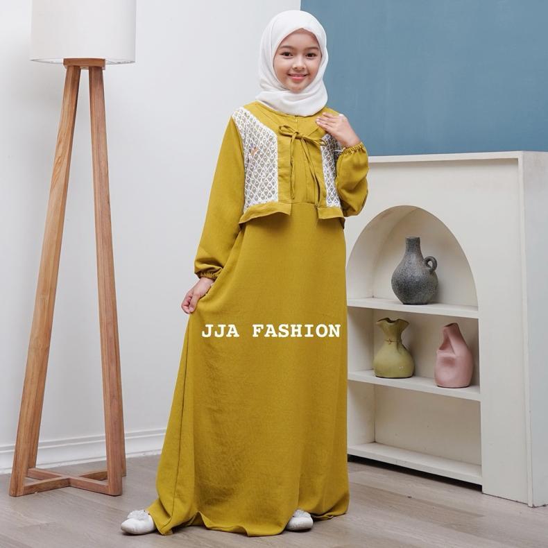 SUPER DEAL Gamis Anak Tanggung Gamis Remaja Gamis Anak Perempuan 3-14 Tahun Gamis Anak PutihBaju Gam