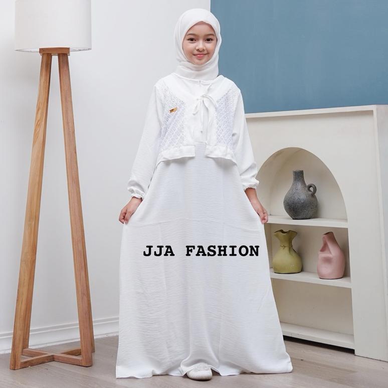 fast delivery gamis anak tanggung gamis remaja gamis anak perempuan 3-14 tahun gamis anak putihbaju 
