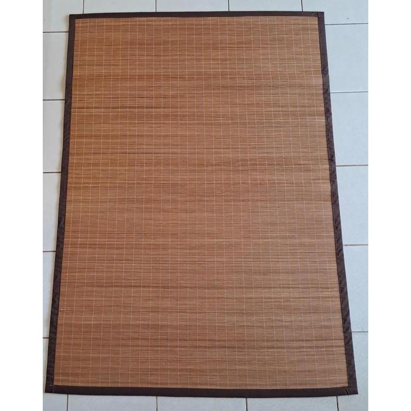 // 200CM X 250CM TIKAR CORE ROTAN POLOS - TIKAR KARPET ROTAN CORE COKLAT, KARPET BAMBU. TIKAR ROTAN 