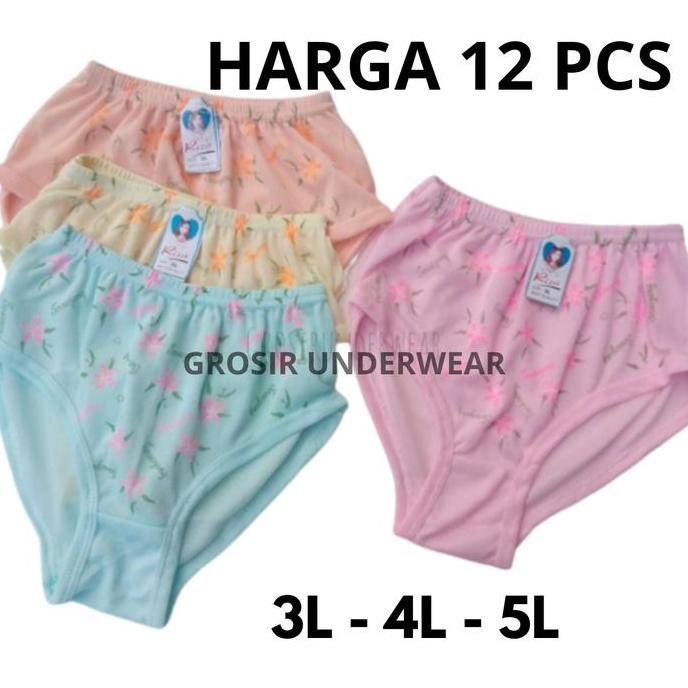 12 Pcs CD Menstruasi Celana Dalam Cewek Remaja Dewasa Motif
