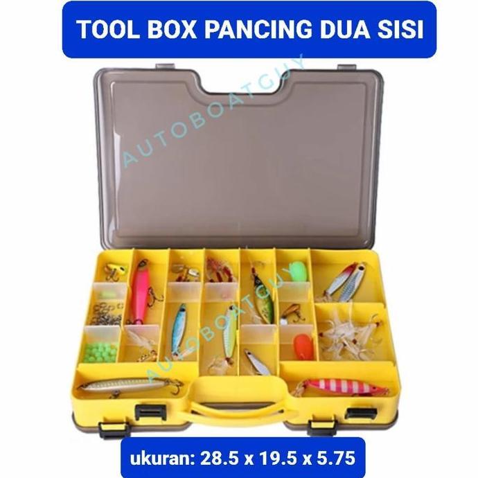 Tool Box Kotak Umpan Pancing Dua Sisi ( Double Side Lure Box )