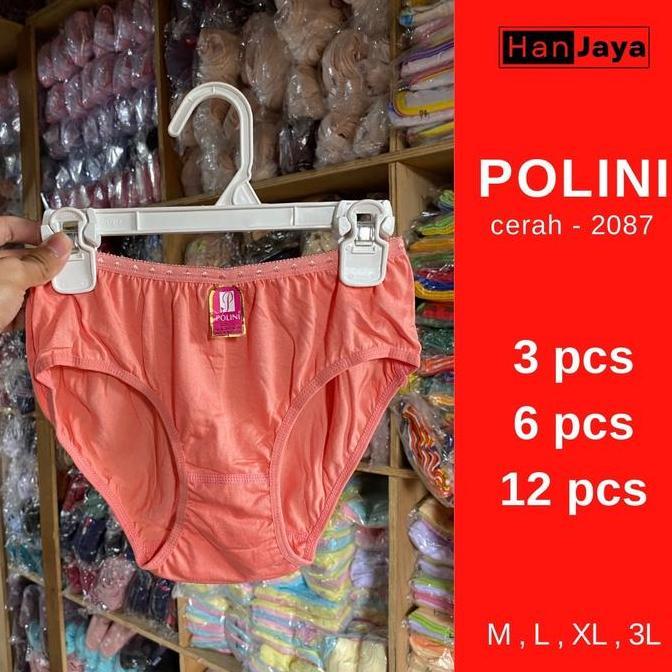 ISI 12 CD POLINI 2087 | CELANA DALAM WANITA POLINI CD POLINI LUSINAN