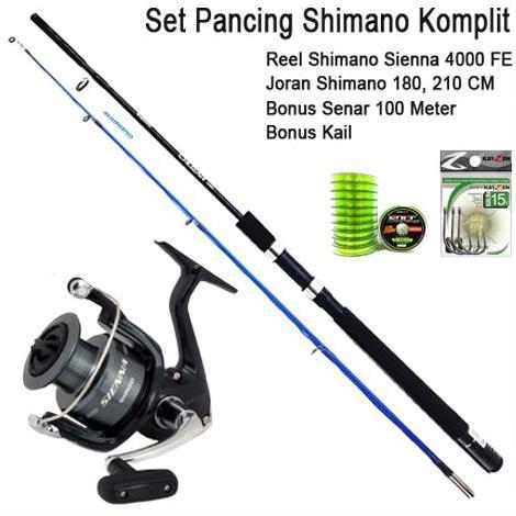 Promo Set Pancing Shimano Sienna 4000 Joran Shimano Original