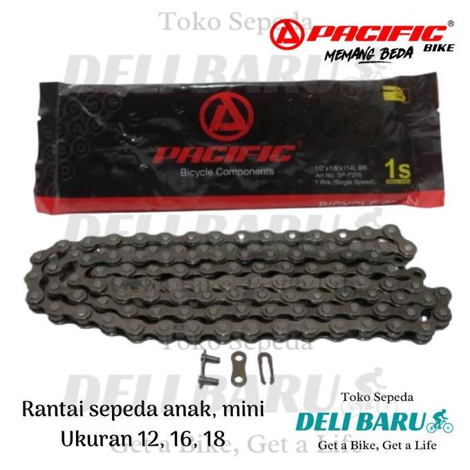 Cycle- Pacific Rantai Single Speed Sepeda Anak Ukuran 12 16 18