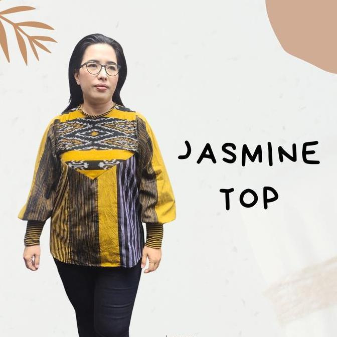 Lavanya - Jasmine Top - Atasan Baju  Batik Lurik Lengan Panjang Wanita