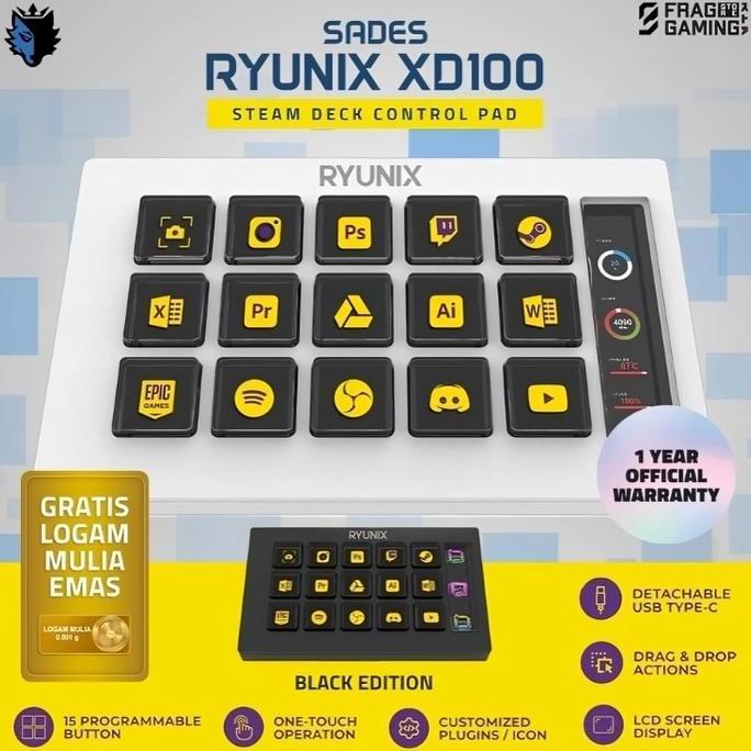 Sades Ryunix XD100 Stream Deck ControlPad SadesXD100 Streamdeck Elgato