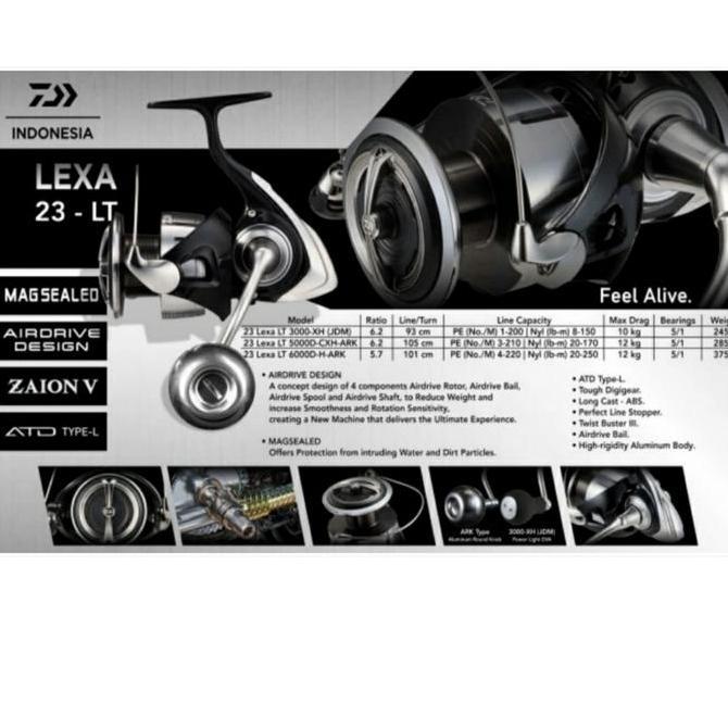 REEL DAIWA LEXA 2023 LT 5000D-CXH-ARK / 3000-XH(JDM) - ORIGINAL