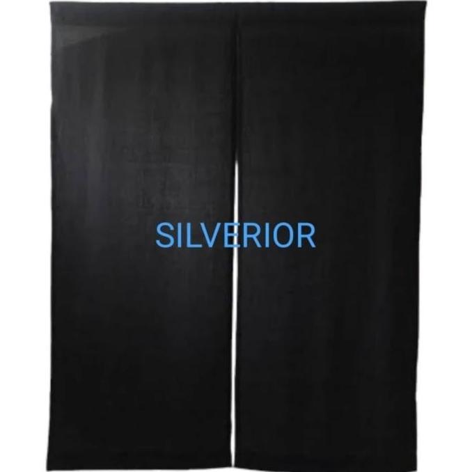 FYP NOREN KAIN TIRAI GORDEN PEMBATAS PINTU RUANG JEPANG POLOS HITAM BLACK DAPUR CURTAINS *