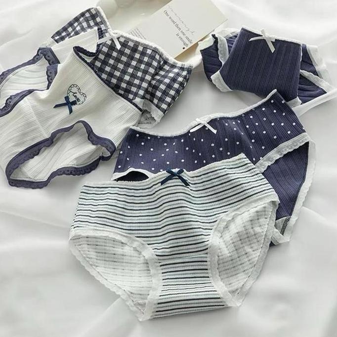 ISI CD CS46 HADDE Celana Dalam Wanita Motif Renda Import Katun Adem Lembut Size M-XXL CD CEWEK Dewas