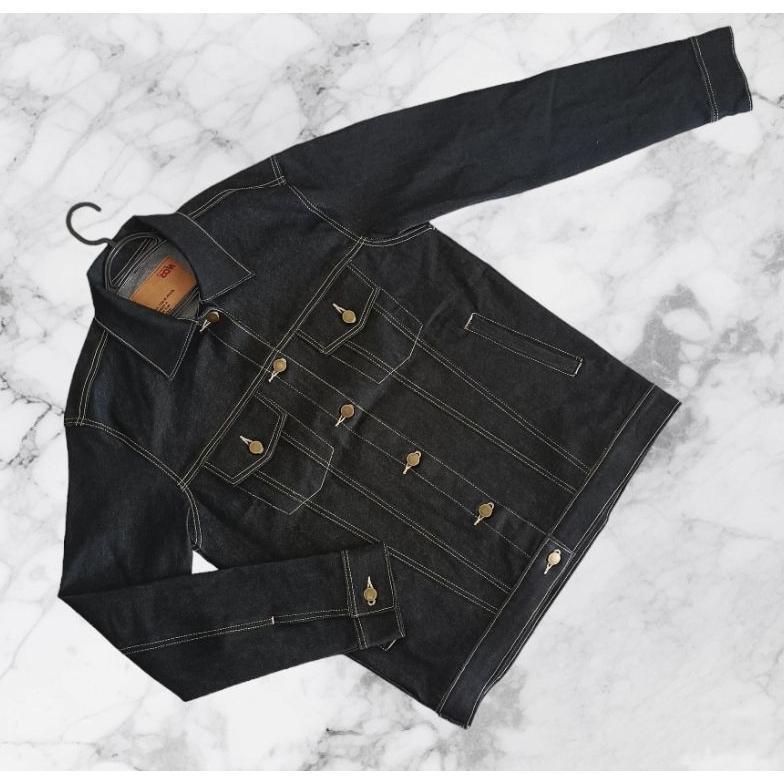TERLARIS JACKET BLACK 14 OZ ( RAW DENIM)