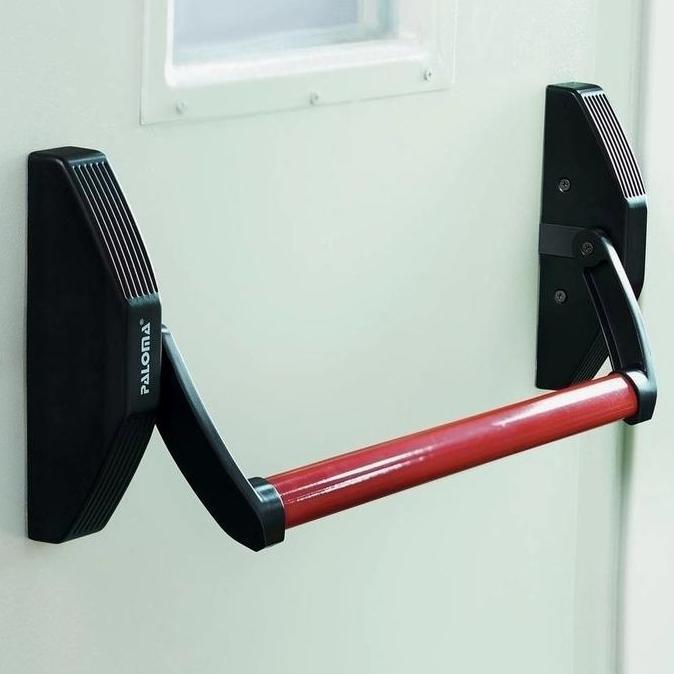 HARGA DISC - Handle Pintu Darurat PDP 501 Paloma - Bahan Steel+Aluminium Aloi - Warna Black+Red - Pa