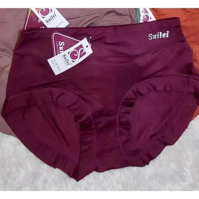 3pcs suilei - celana dalam wanita suilei bahan soft cotton cutting middi  / CD wanita dewasa suilei 