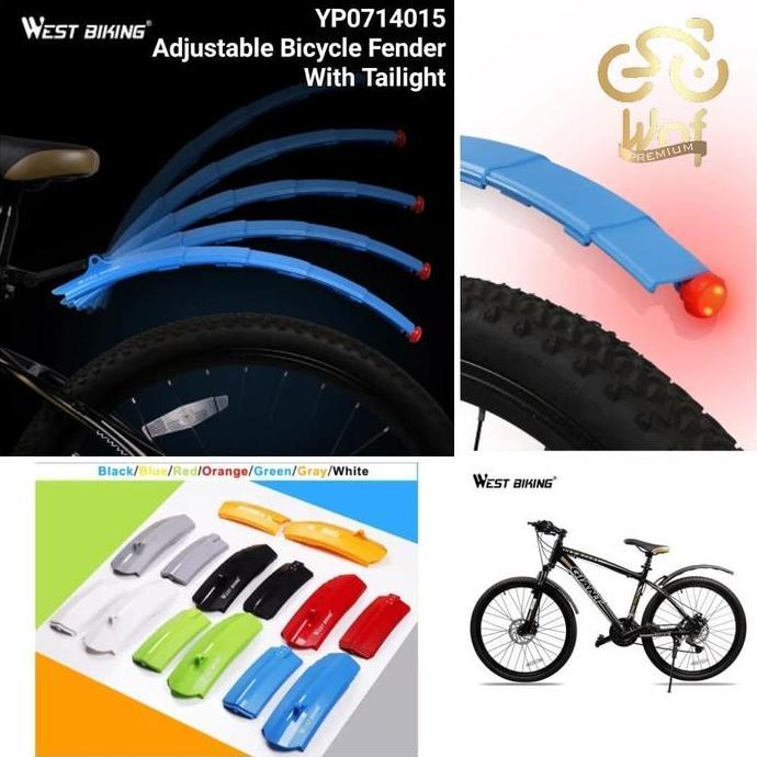 WEST BIKING 015 Fender Telescopik Spakbor Lipat Sepeda MudGuard 714015