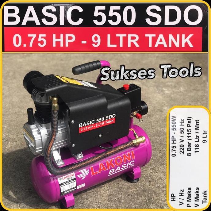 Otoco- Kompresor Angin Lakoni Imola 75 Imola75 Kompressor Listrik 3/4 Hp 10 L