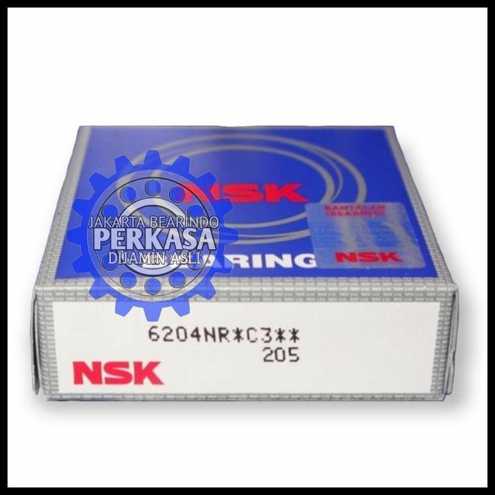 TERMURAH BEARING 6204 NR / 6204NR C3 NSK ASLI 